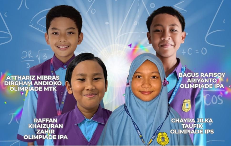 Sukses di Kota Metro, Empat Siswa Terbaik OSN Lolos ke Provinsi