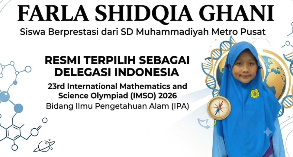 Farla Shidqia Ghani, Resmi Terpilih Sebagai Delegasi Indonesia di IMSO 2026