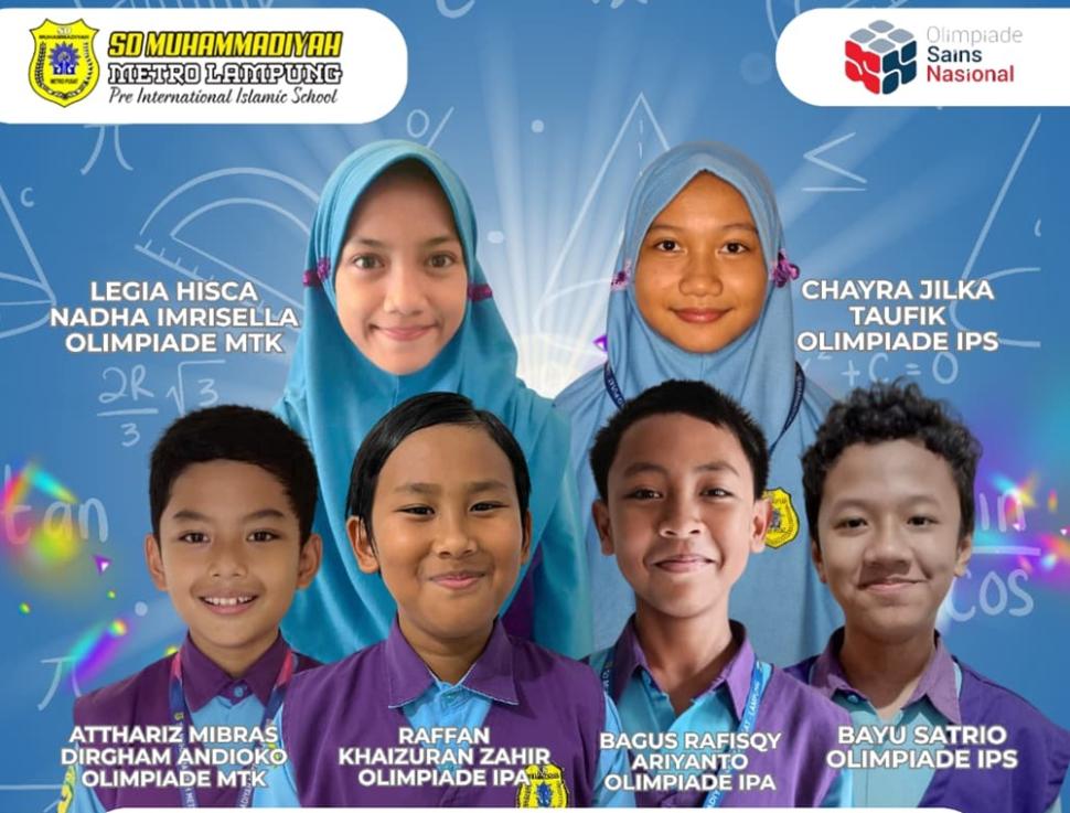 Dapat Kuota Tambahan, Full Team OSN SD Muhammadiyah Metro Pusat Lolos Ke Provinsi