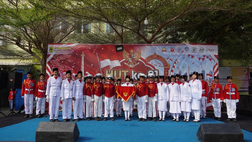 Mengenal Profil Tim Paskibra SD Muhammadiyah Metro Pusat Petugas HUT ke-81 RI
