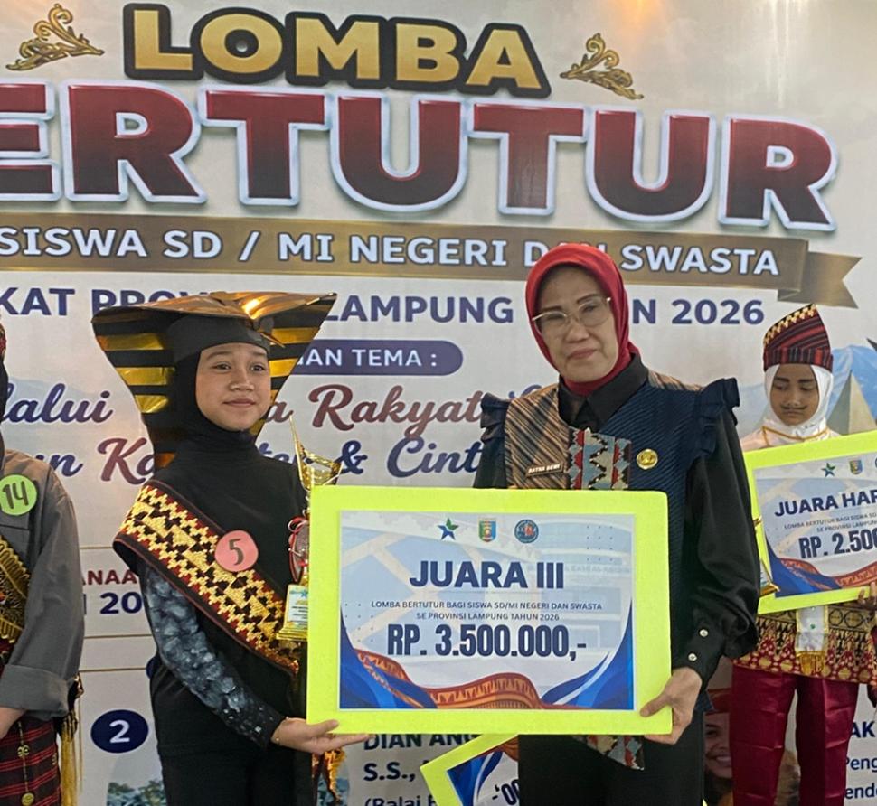 Viona Ribherly Ramadhani Raih Juara Pada Lomba Bertutur Tingkat Provinsi