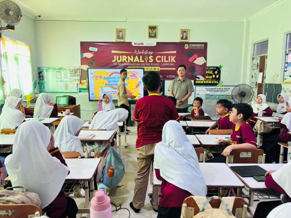 Latih Kemampuan Jurnalistik, SD Muhammadiyah Gelar Workshop Reporter Cilik